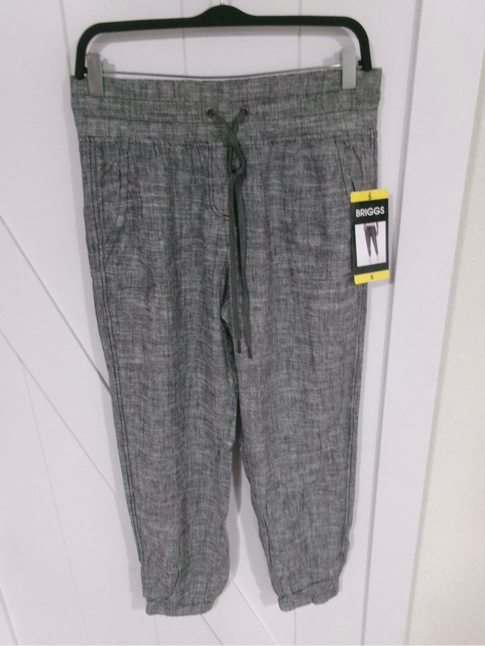 Briggs New York Grey Drawstring Track Pants